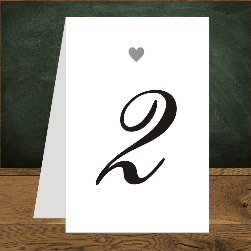 Numerki - Serduszko srebrne mini