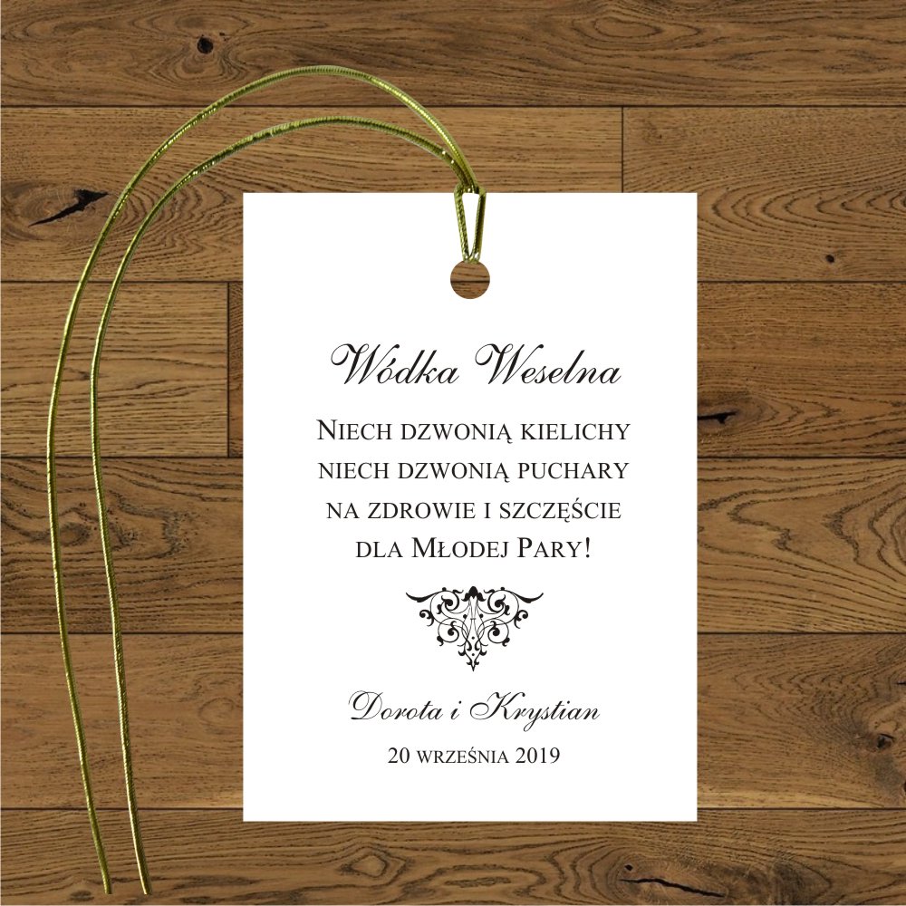 Zawieszki na alkohol - Minimalistyczne - Sophie mała czarna