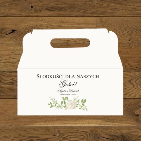 Róże ecru - listeczki zielone