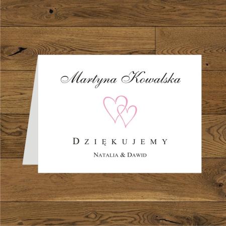 Monimalistyczne dwa małe serduszka różowe 2